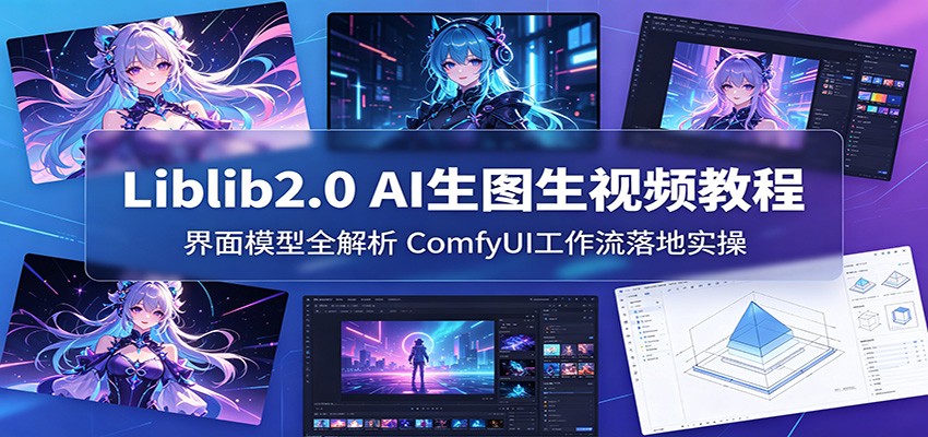 Liblib2.0 AI生图生视频教程：界面模型全解析，ComfyUI工作流落地实操-知识星球