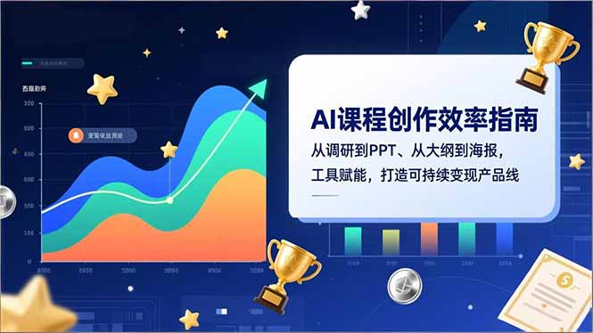 AI课程创作效率指南，从调研到PPT、从大纲到海报，工具赋能，打造可持续变现产品线-知识星球