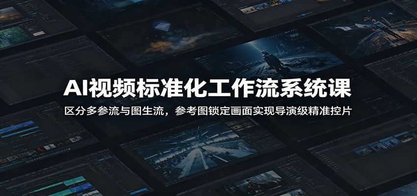 AI视频标准化工作流系统课：区分多参流与图生流，参考图锁定画面实现导演级精准控片-知识星球