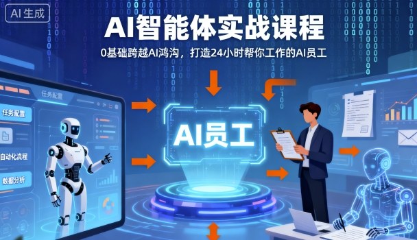 Ai智能体实战课程，0基础跨越Ai鸿沟，打造24小时帮你工作的Ai员工，打破常规，以实战定义Ai-知识星球
