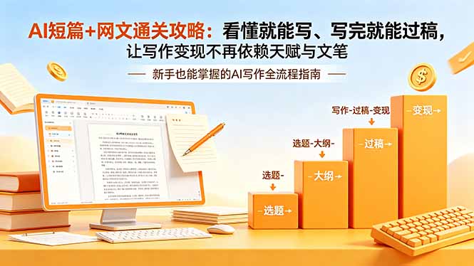 AI短篇+网文通关攻略-更新：看懂就能写、写完就能过稿，让写作变现不再依赖天赋与文笔-知识星球