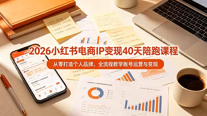 2026小红书电商IP变现40天陪跑课程-11期，从零打造个人品牌，全流程教学账号运营与变现-知识星球