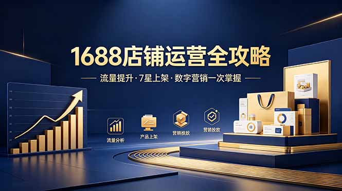 1688店铺没流量？产品上架不到7星？数字营销不会投？全套运营技能一次学(更新6月-知识星球