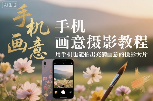 手机画意摄影教程，用手机也能拍出充满画意的摄影大片-知识星球