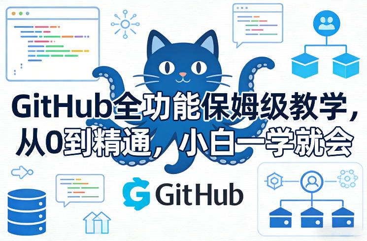 GitHub全功能保姆级教学，从0到精通，小白一学就会-知识星球