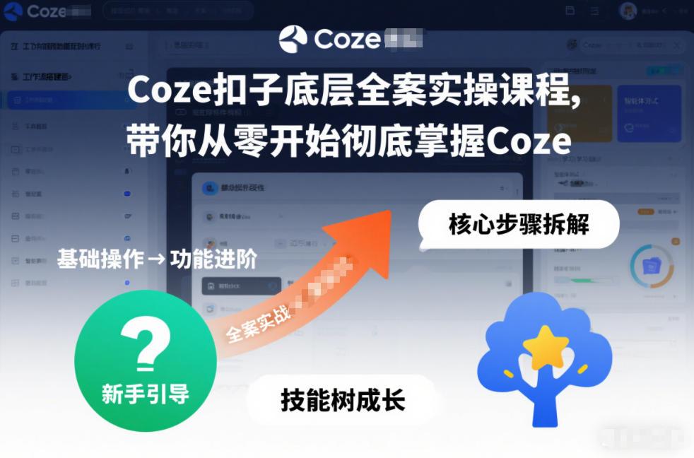 Coze扣子底层全案实操课程，带你从零开始彻底掌握Coze-知识星球