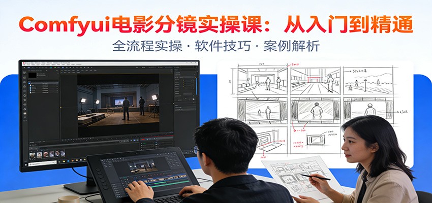 ComfyUI电影分镜实操课：分镜一致性，全流程AI视频制作，零基础也能做专业分镜-知识星球