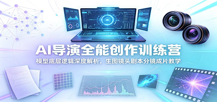 AI导演全能创作训练营：模型底层逻辑深度解析，生图镜头剧本分镜成片教学-知识星球