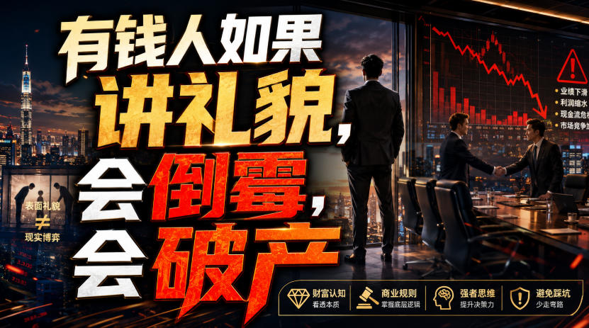 付费文章：有钱人如果讲礼貌，会倒霉，会破产-知识星球