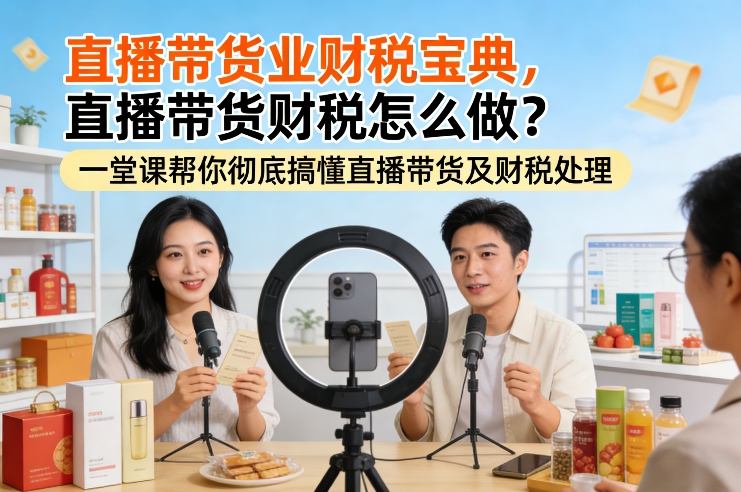 直播带货业财税宝典,直播带货财税怎么做?一堂课帮你彻底搞懂直播带货及财税处理-知识星球