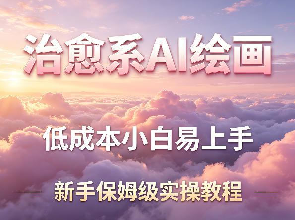 治愈系AI绘画提示词项目，低成本小白易上手，每天10分钟，新手保姆级实操教程-知识星球