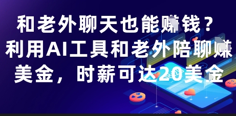和老外聊天也能挣钱？利用AI工具和老外陪聊挣美金，时薪可达20刀-知识星球