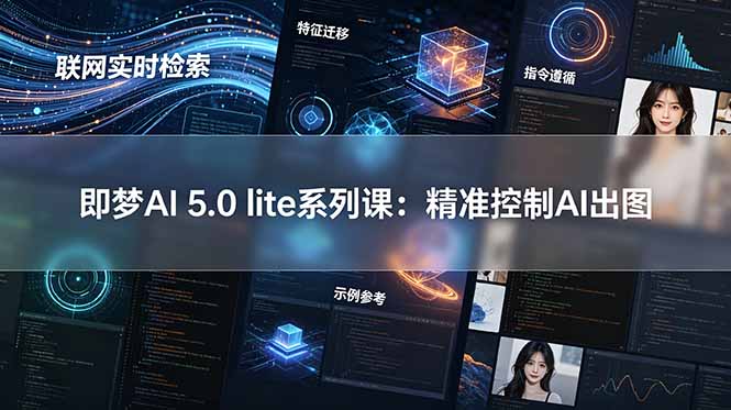 即梦AI 5.0 lite实战课:联网实时检索+特征迁移+指令遵循+示例参考,精准控制AI出图-知识星球