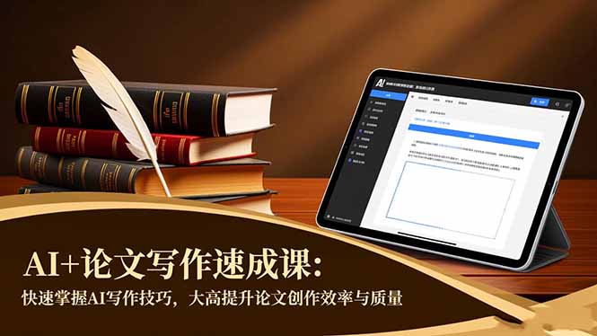 AI+论文写作速成课:快速掌握AI写作技巧,大幅提升论文创作效率与质量-知识星球