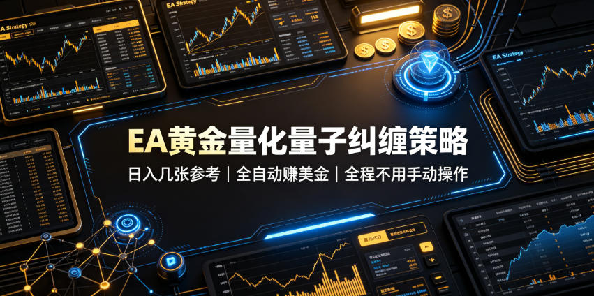 EA黄金量化量子纠缠策略，日入几张，全自动賺美金，全程不用手动操作！【揭秘】-知识星球
