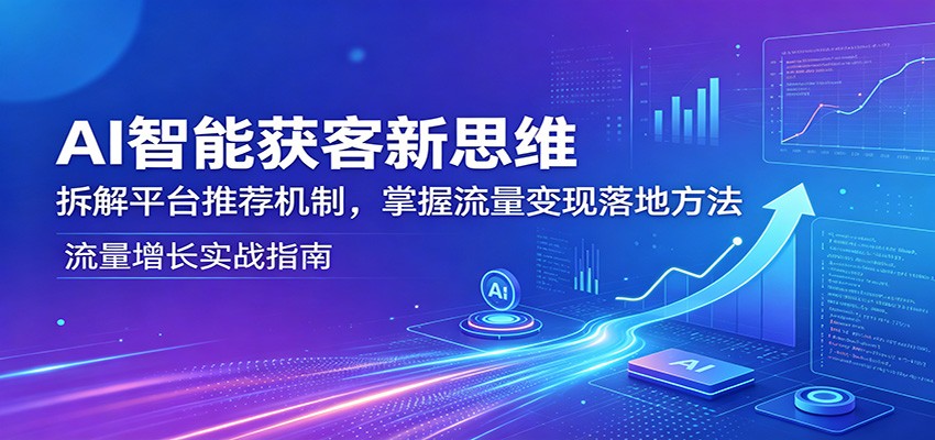 AI智能获客新思维：拆解平台推荐机制，掌握流量变现落地方法-知识星球
