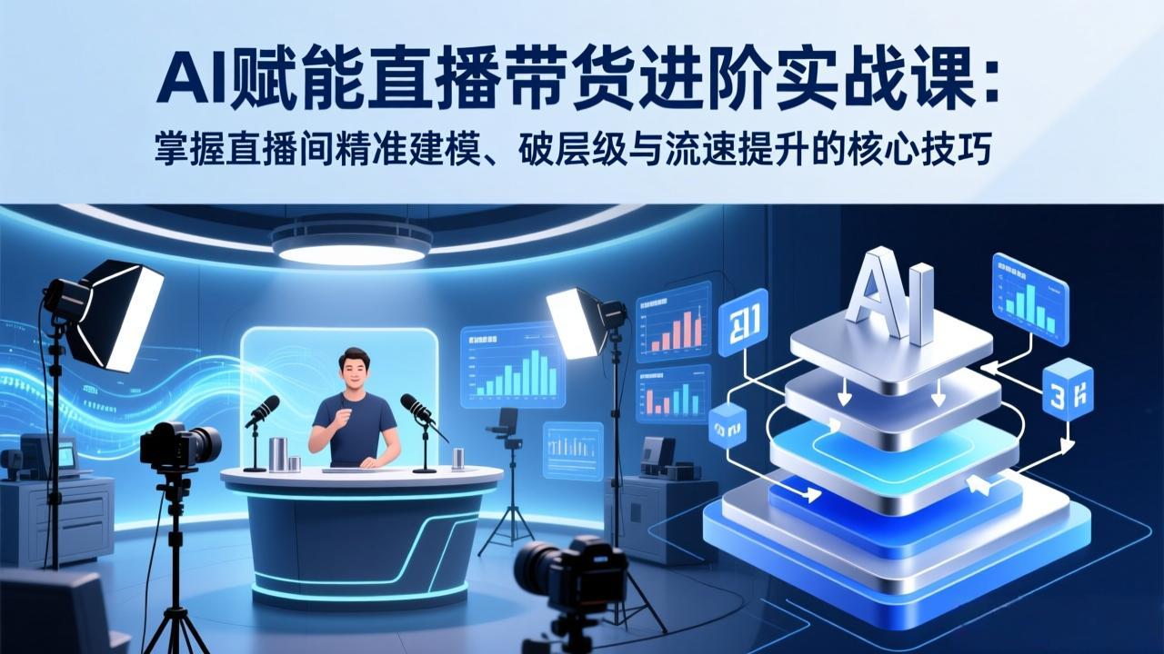 AI赋能直播带货进阶实战课：掌握直播间精准建模、破层级与流速提升的核心技巧-知识星球