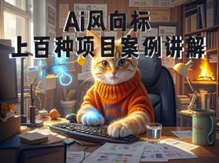 Ai风向标-附100种项目案例玩法-0基础小白到大神ai视频商业应用教学-知识星球