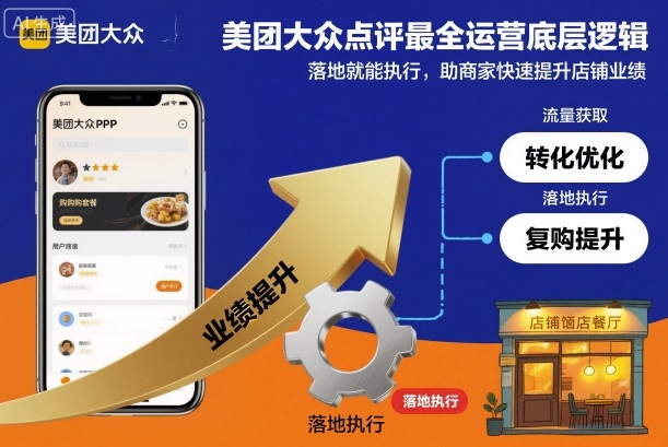 美团大众点评最全运营底层逻辑，落地就能执行，助商家快速提升店铺业绩-知识星球