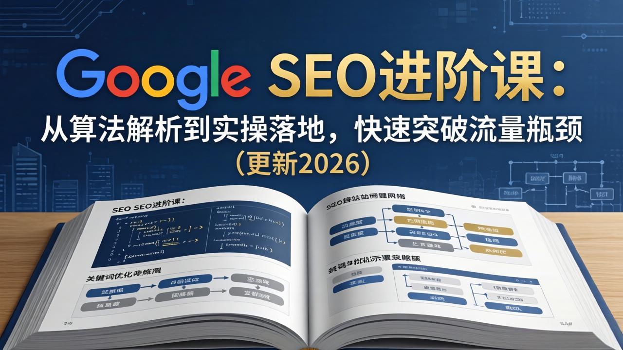 Google SEO进阶课：从算法解析到实操落地，快速突破流量瓶颈(更新2026-知识星球
