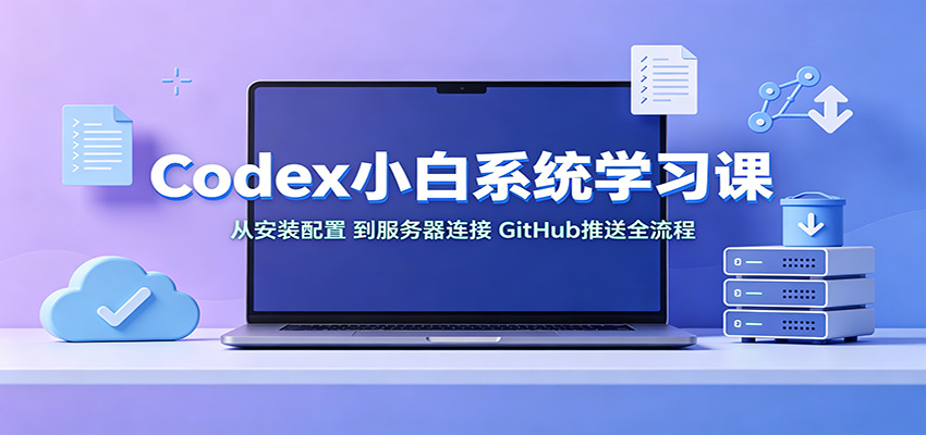Codex小白系统学习课：小从安装配置，到服务器连接、GitHub推送全流程-知识星球
