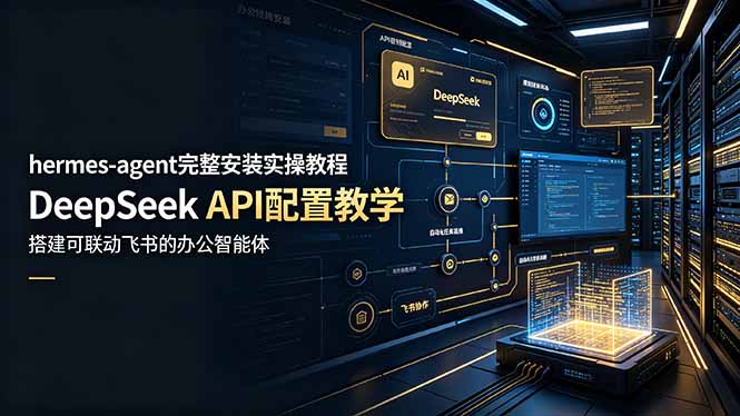hermes-agent完整安装实操教程，DeepSeek API配置教学，搭建可联动飞书的办公智能体-知识星球