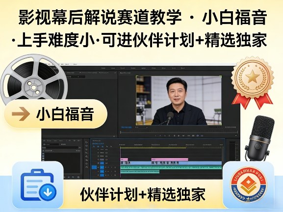 某大佬的影视幕后解说赛道教学，小白福音，上手难度小，可进伙伴计划+精选独家-知识星球