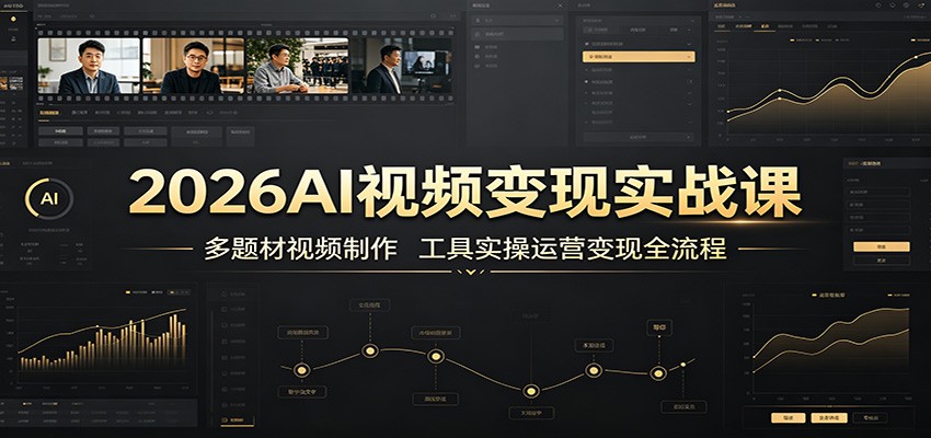 2026AI视频变现实战课：多题材视频制作，工具实操运营变现全流程-知识星球