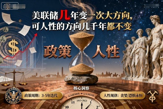 付费文章：美联储几年变一次大方向，可人性的方向几千年都不变-知识星球