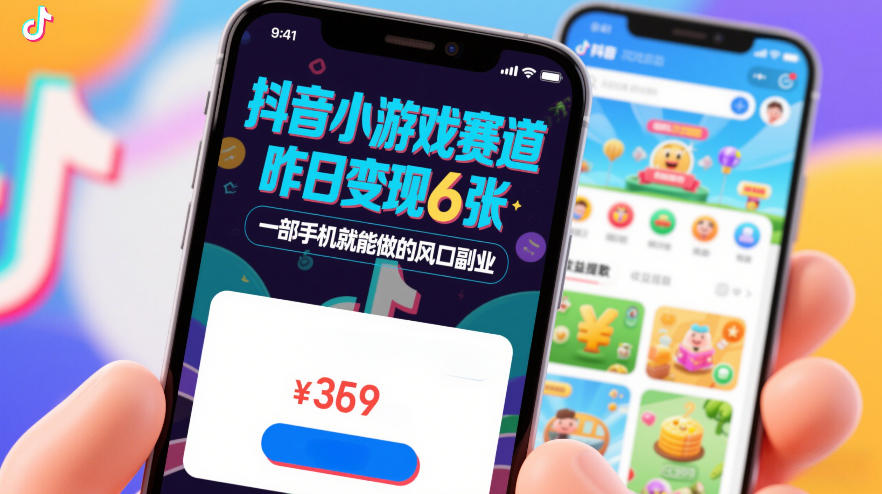 抖音小游戏赛道，昨日变现600+，零基础一部手机就能做的风口副业【揭秘】-知识星球