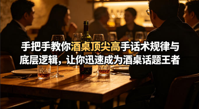 付费文章：手把手教你酒桌顶尖高手话术规律与底层逻辑，让你迅速成为酒桌话题王者(二十年全网独家经验分享)-知识星球