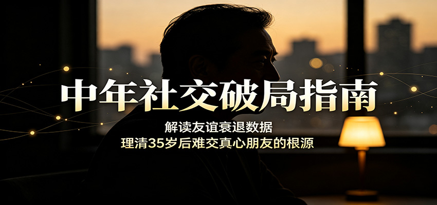 中年社交破局指南：解读友谊衰退数据，理清35岁后难交真心朋友的根源-知识星球