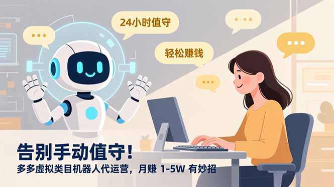 告别手动值守！多多虚拟类目机器人代运营，月赚 1-5W 有妙招-知识星球