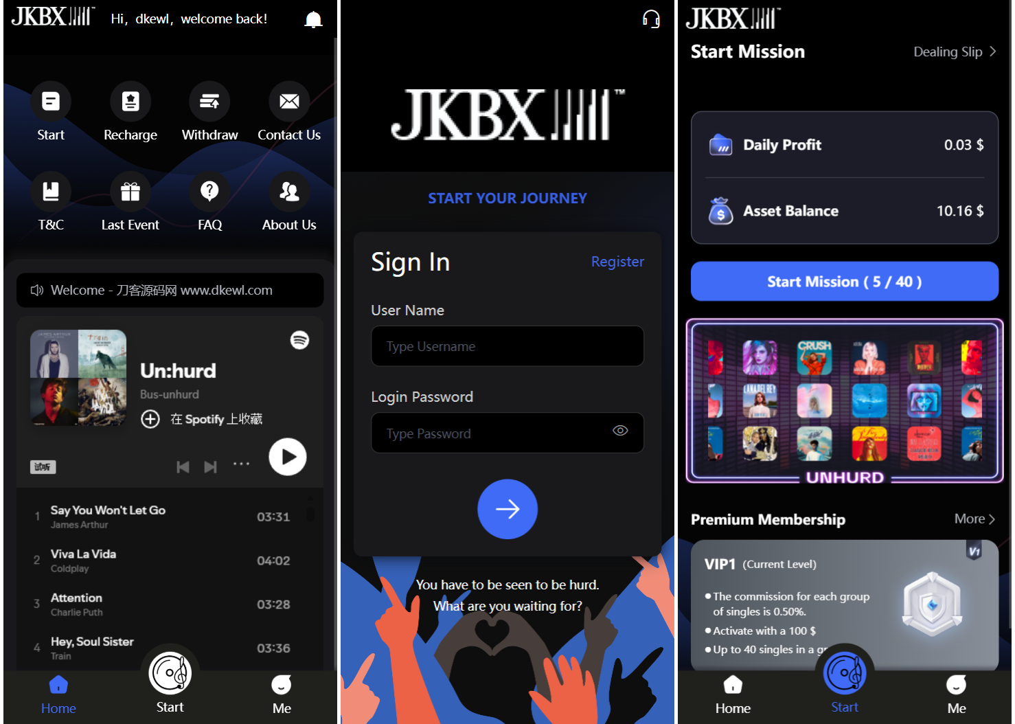 JKBX海外音乐抢单系统源码 Thinkphp框架 附教程-知识星球