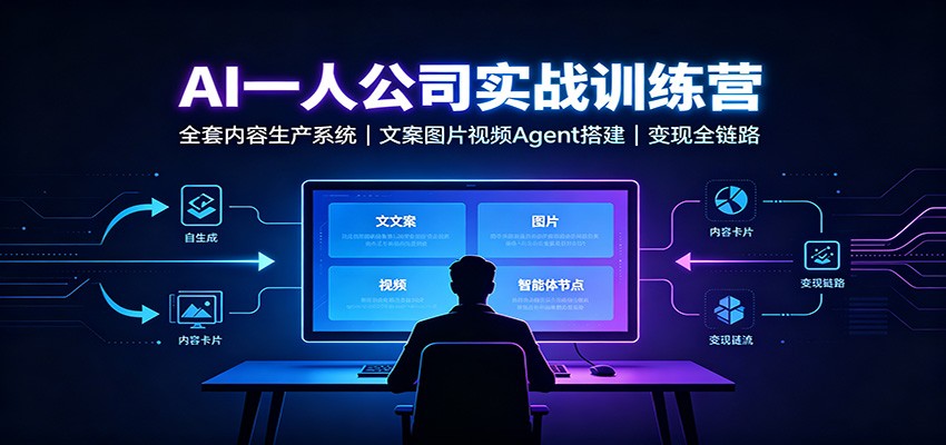 AI创作一人公司实战训练营：全套内容生产系统，文案图片视频Agent搭建变现全链路-知识星球