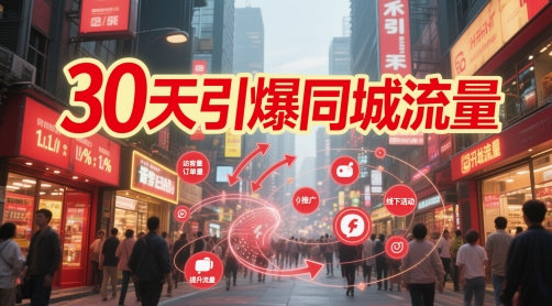 30天引爆同城流量:团购篇 认知篇 流量篇 来客篇 达人篇 老板人设IP篇 投流篇