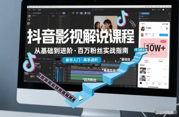 抖音百万粉丝影视解说课程，基础到进阶课，适合新手和进阶学习-知识星球