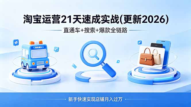 淘宝运营21天速成实战(更新4月-知识星球