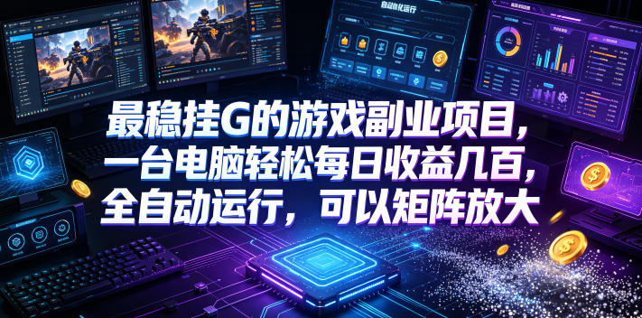 AI游戏全自动挂机项目，单号日入100左右，可矩阵放大！-知识星球