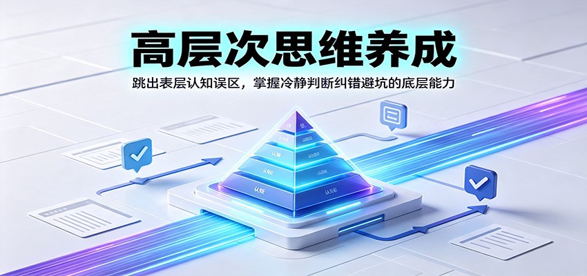 高层次思维养成：跳出表层认知误区，掌握冷静判断纠错避坑的底层能力-知识星球