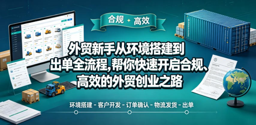 外贸新手从环境搭建到出单全流程，帮你快速开启合规、高效的外贸创业之路-知识星球