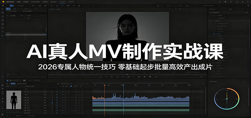 AI真人MV制作实战课：2026专属人物统一技巧，零基础起步批量高效产出成片-知识星球