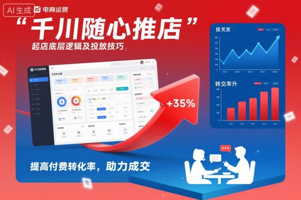 千川随心推起店底层逻辑及投放技巧，提高付费转化率，助力成交-知识星球