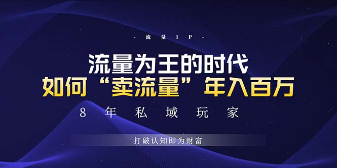 未来如何通过“卖流量”年入百万，跨越一切周期绝对蓝海项目-小禾网创