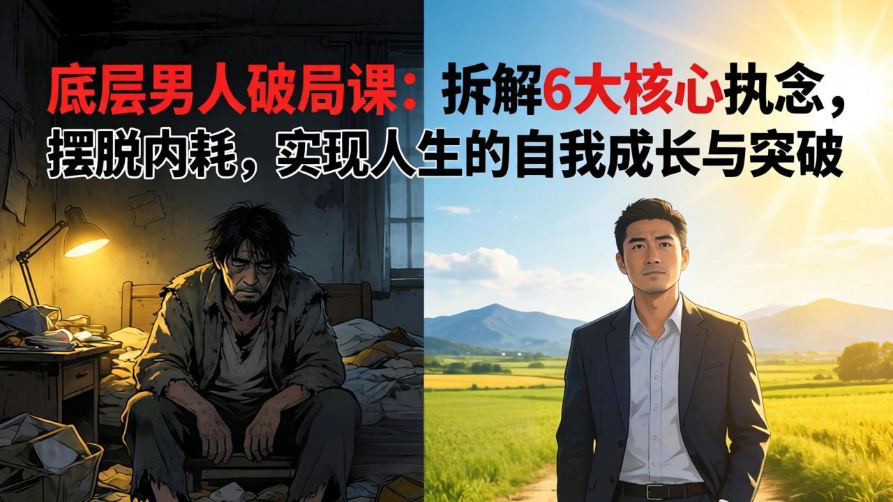 付费文章:底层男人破局课:拆解 6 大核心执念,摆脱内耗,实现人生的自我成长与突破-知识星球