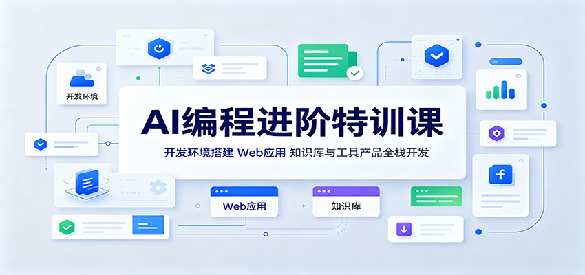 AI编程进阶特训课：开发环境搭建，Web应用、知识库与工具产品全栈开发-知识星球